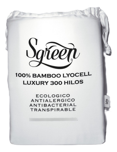 Sabanas De Bambú Queen Blanco Super Frescas 100% Lyocell