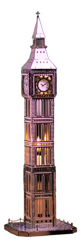 Metal Time Big Ben Reloj 3d Diy The Great Bell Funcional
