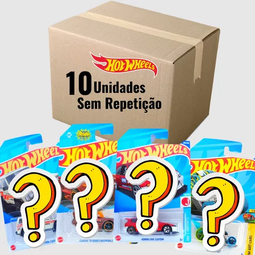 kit 10 Carrinho Hot Wheels Sortidos