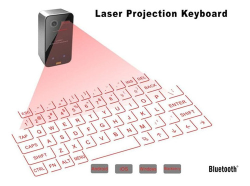 Teclado De Proyección Virtual Bluetooth Compatible Con Voz