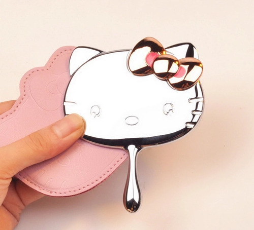 Espejo De Bolsillo Con Estuche Hello Kitty
