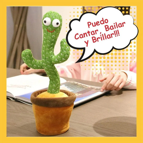 Cactus Bailarín 32 Cms Musical Juguete Cactus Bailarín 32 Cms Musical Juguete