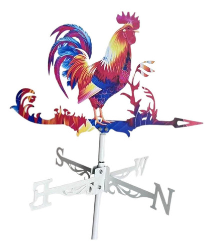 Veleta De Gallo De Hierro, Adorno De Gallo Para Jardín,