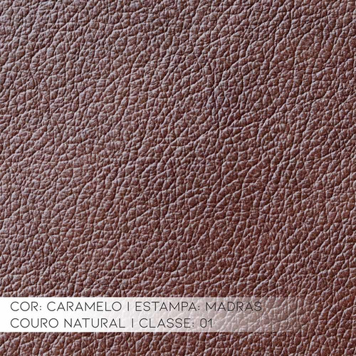 Sofá 2 Lugares 155cm Estocolmo Couro Caramelo - Gran Belo