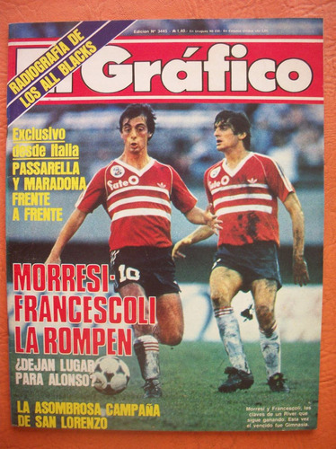 El Grafico 3445 15/10/1985 Morresi Y Francescoli La Rompen