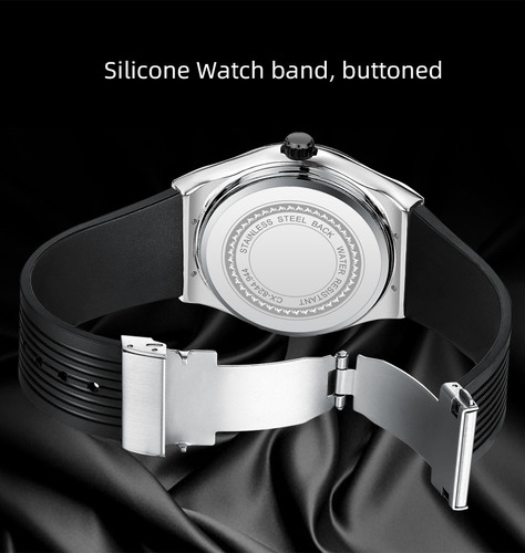 Chenxi 82442 Reloj De Cuarzo De Silicona Para Hombre, Imperm