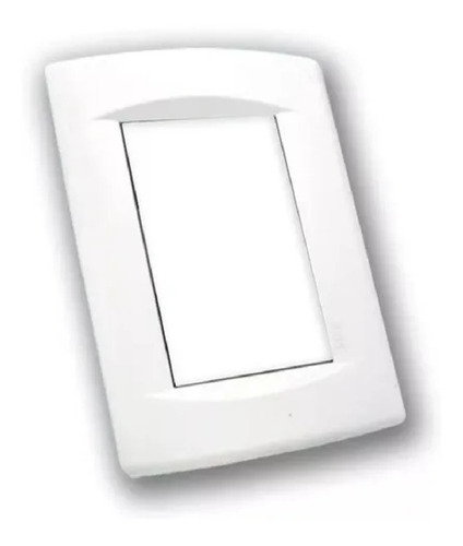 Tapa Llave De Luz Sica Línea Life 3 Modulos Blanco Puro