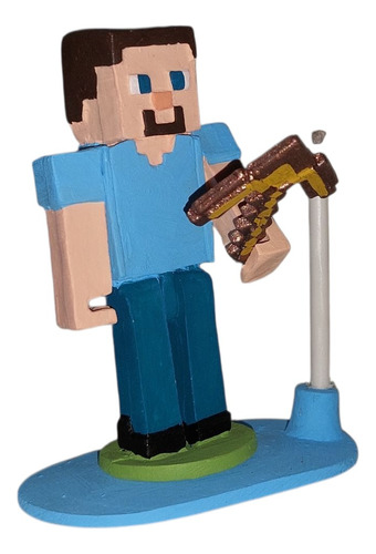 Portavela Pastel .:: Minecraft Steve V1 ::. Multicolor