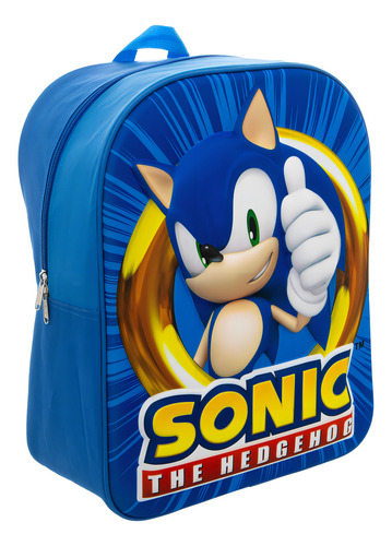 Ruz Mochila Escolar Primaria Diseño 3d Sonic Niños 87166 Color Azul