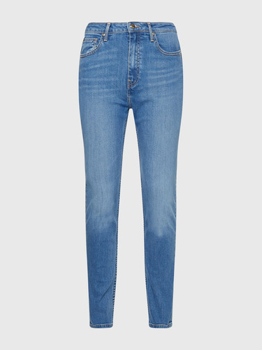 Jeans Skinny De Talle Alto Azul Mujer Tommy Hilfiger