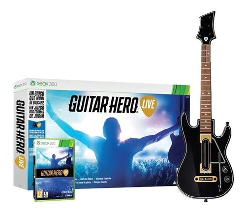 Guitar Hero Live Xbox 360 + Guitarra + Envio Gratis.