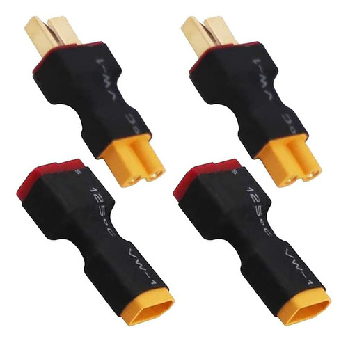 2 Pares Sin Cable Deans-t Enchufe Macho Hembra Conector A Xt