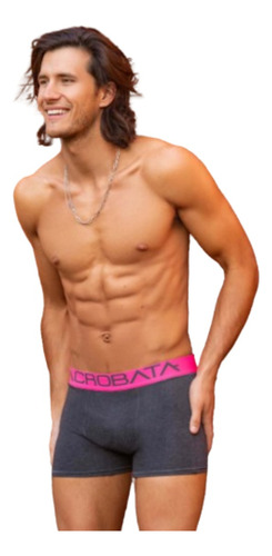 Pack X6 Boxer Liso ALG Y Lycra Acrobata Art 5086