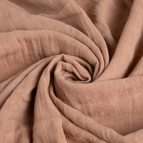Tela Gasa Pañalera Ancho 1.25mts 100% Algodón X Mts Rosa Viejo Liso
