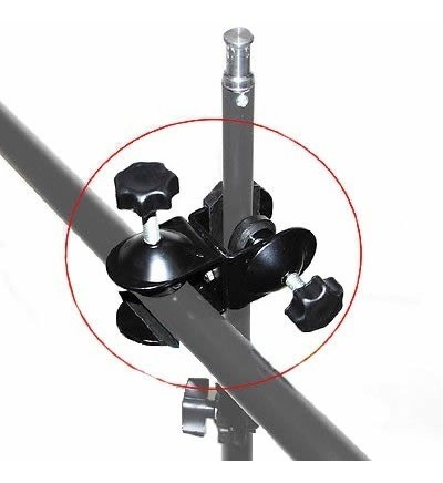 Garra U Clamp Dupla Braçadeira Suporte Fundo Infinito Tripé