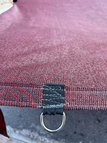 Malla Sombra 5x7 Reforzada Lista Para Colocar Raschel 90% Terracota