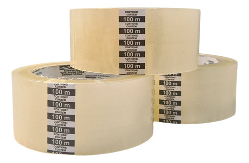 Kit 80 Fita Adesiva 45mm X 100m Transparente - Durex Largo