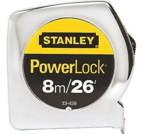 Cinta Metrica Power Lock 1 X8 Mts (stanley-33428s)