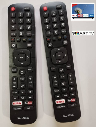 Control Remoto Tv Hisense  Led Smart Tv 