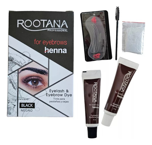 Tinte Rootana Henna Para Pestañas Y Cejas