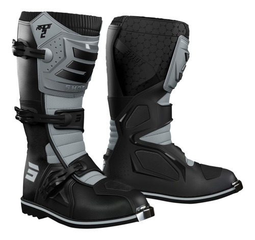 Botas Shot Motocross Race 2 Gris Talle 46