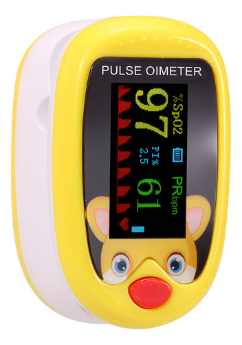 Medidor De Saturação Infantil Genérica A1 Pediatra Oximentro De Oxigênio Cor Amarelo
