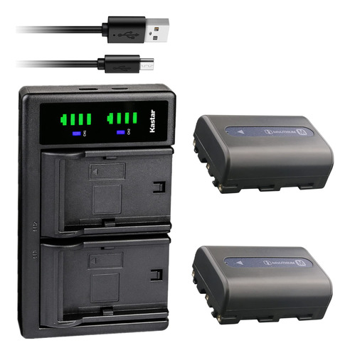 Kastar Paquete De 2 Baterías + Cargador Usb Dual Ltd2 Para.