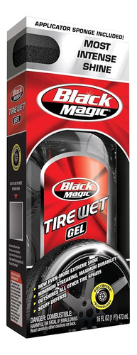 Gel Húmedo Para Neumáticos Black Magic 5072647, 16 Oz - La F