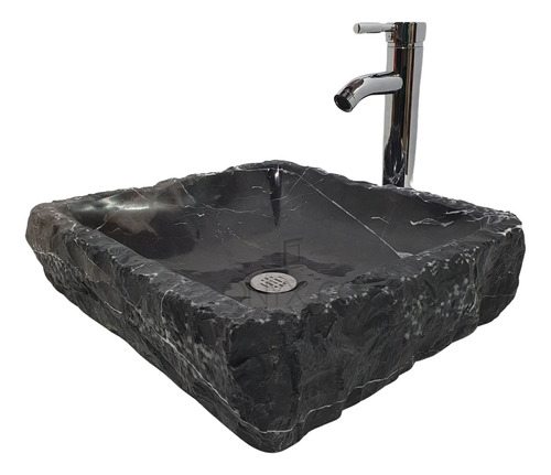 Lavabo Marmol Ovalin Rectangular Rustico Moderno 42x38 