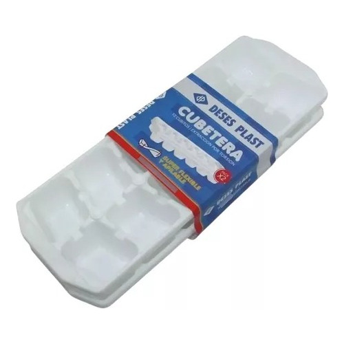 Cubetera Hielo Plastico Pack X10 Flexible Apilable 12 Hielos