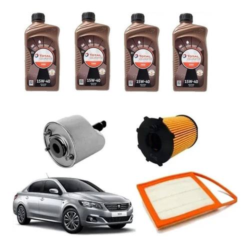 Kit Afinacion Peugeot 301 1.6 Diesel Aceite 15w40