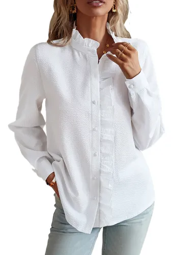 Camisa cuello alto mujer sale