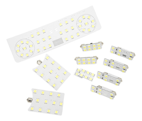 Luz Interior Del Coche 10pcs/set Smd 108leds Lectura Blanco