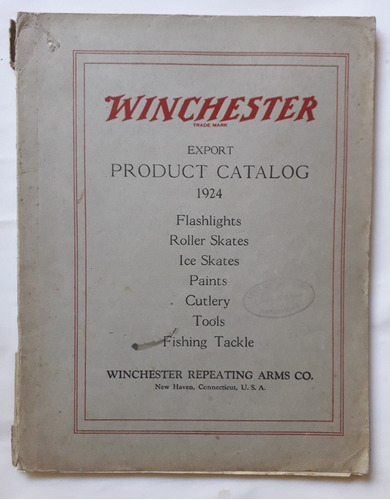 Winchester 1924 Export Product Catalog Navaja Cuchillo Pesca