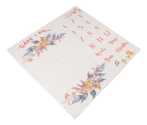 Manta Mensual Para Bebés Milestone, Suave, Cómoda Y Lavable