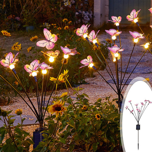 Luces Solares Para Jardín, La Nueva Luz Oscilante Que Se Bal