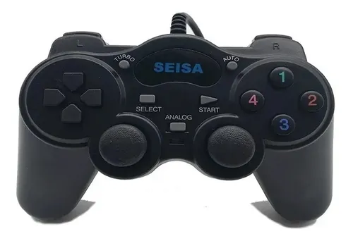 Joystick Para Pc Seisa Usb Analógico. 12 Botones.