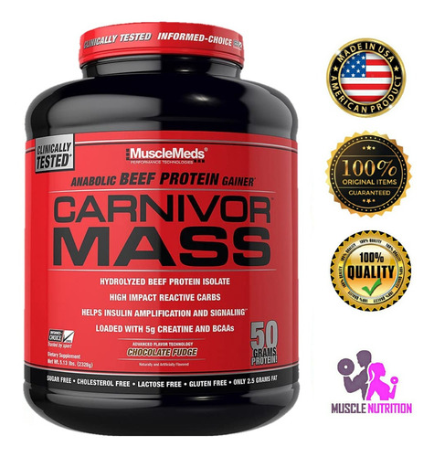 Carnivor Mass 6 Lbs Ganador Masa Peso Protein Regis Sanitari