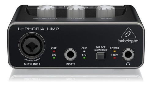 Interface De Audio U-phoria Um2 - Behringer