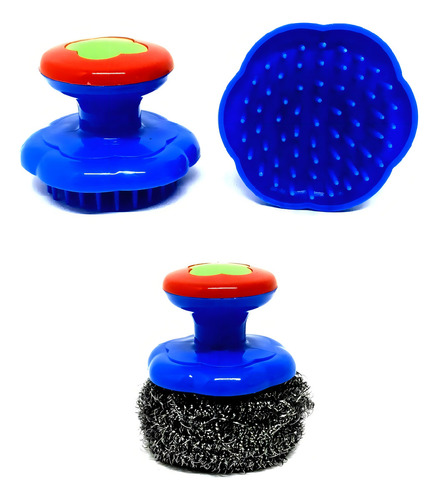 Set 10 Fibras Acero Inoxidable Espiral + 3 Sujeta Fibras