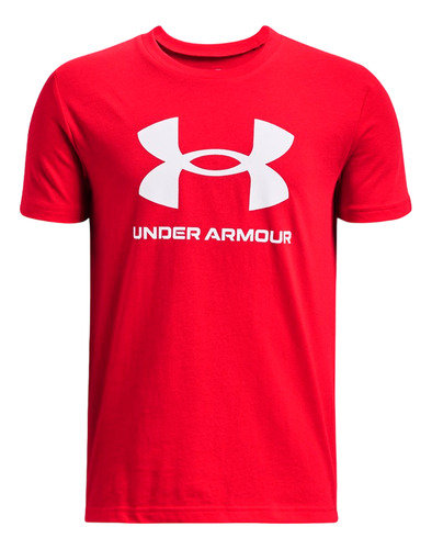 Camiseta Under Armour Sportstyle Logo Niños-rojo