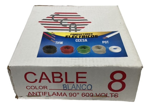 Cable Thw Cal. 8 100 % Cobre 1 Rollo (90 Mts) Dac