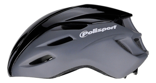 Capacete Bike Polisport Aero Road Preto Cinza Bicicleta Tamanho G(58-61cm)