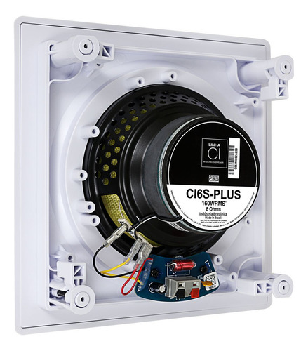 4 Caixa Embutir Jbl Ci6s Plus Arandela Som Ambient 6p Gesso Cor Branco 110v/220v