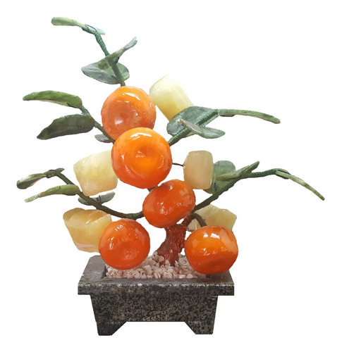 Figura De Arbol Mandarin Con Lingotes Feng Shui (riqueza)