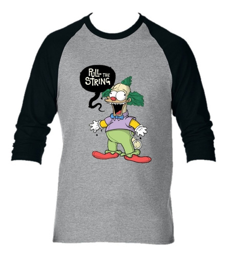 Camiseta Manga Larga Krusty Simpson Payaso Camibuzo