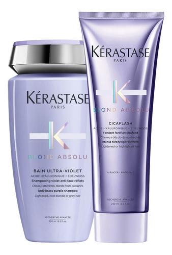 Kit Shampoo Acondicionador Kerastase Blond Bain Y Cicaflash