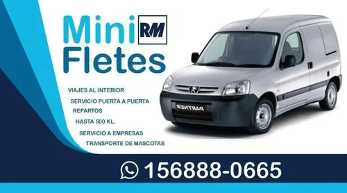 Fletes ,minifletes Y Motomensajeria Zona Oeste