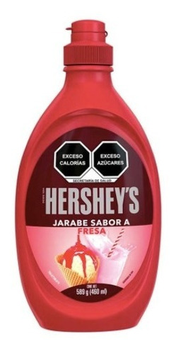 Jarabe Hersheys Sabor Fresa 589g 5pzas
