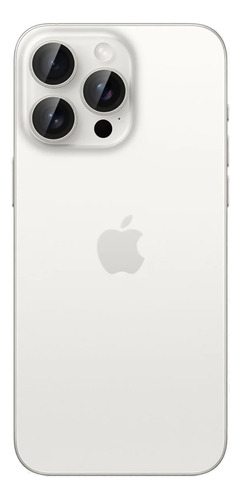 Templado Camara Para iPhone 15 Pro Max Spigen Optik Pro Color White Titanium